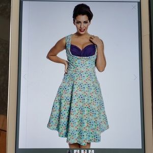 Lindy Bop Donut print Ophelia dress